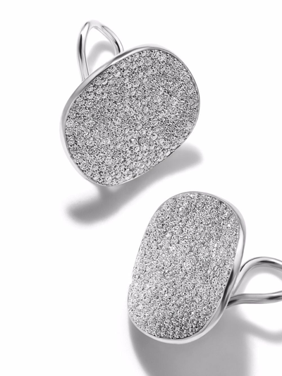 Shop Ippolita Stardust Large Clip-on Earrings In Silver