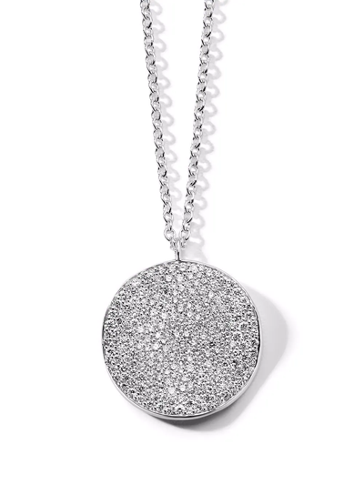 Shop Ippolita Stardust Large Flower-disc Necklace In Silver