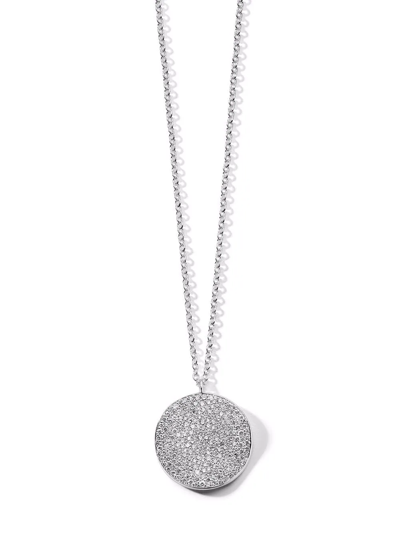 Shop Ippolita Stardust Large Flower-disc Necklace In Silver