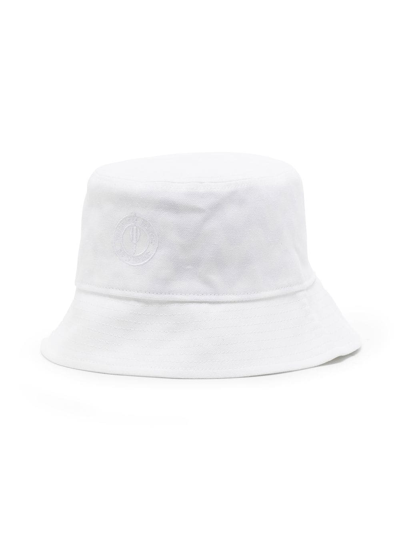 Shop Frescobol Carioca Logo Bucket Hat In Weiss