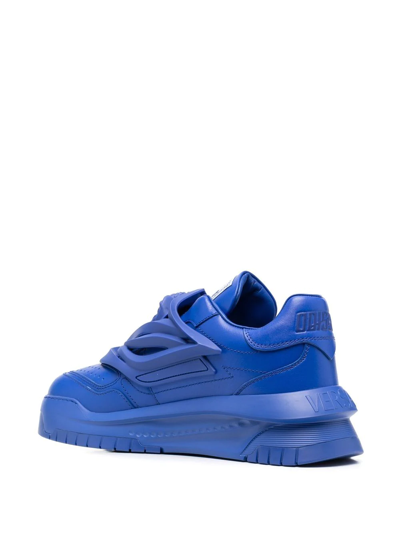 Shop Versace Odissea Low-top Sneakers In Blau