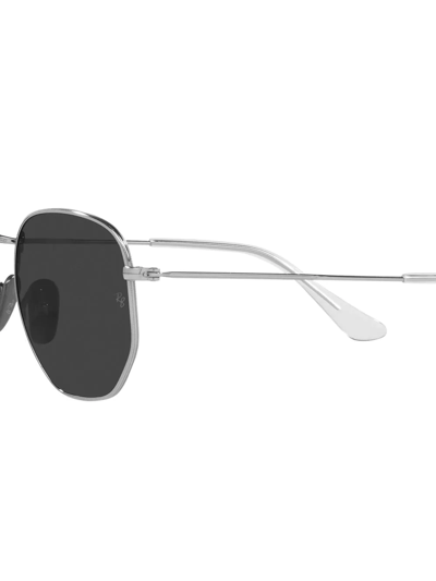 Ray Ban Rb8148 Hexagonal-shape Sunglasses In Silber