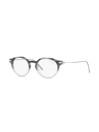 Prada Pr 12ys Round-shape Glasses In Grau