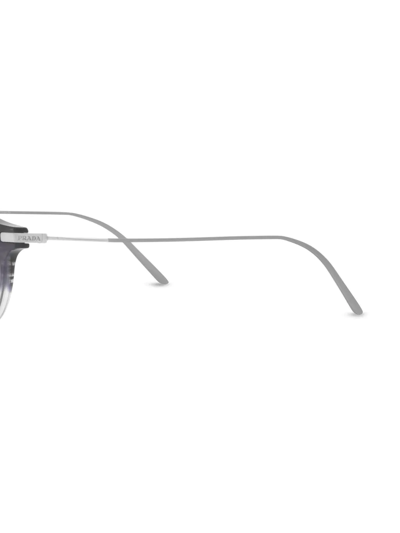 Prada Pr 12ys Round-shape Glasses In Grau