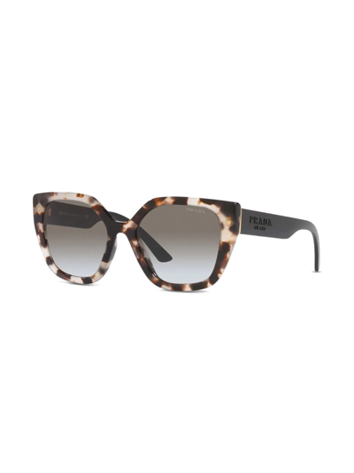 Shop Prada 18045097 Cat-eye Sunglasses In Schwarz