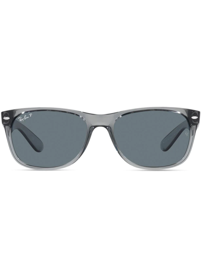 Shop Ray Ban Rb2132 New Wayfarer Square Sunglasses In Grau