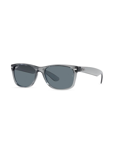 Shop Ray Ban Rb2132 New Wayfarer Square Sunglasses In Grau