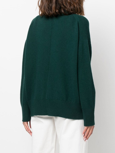 Shop Barrie V-neck Cashmere Cardigan In Green