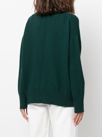 Barrie Green V-neck Cashmere Cardigan In Green