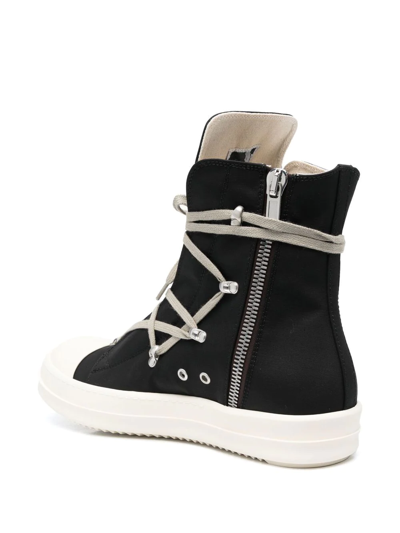 Hexagon High-top Trainers In Black