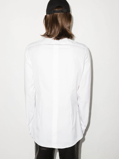 Shop Dolce & Gabbana Button-down Poplin Shirt In Weiss