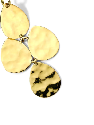 Shop Ippolita 18kt Yellow Gold Classico Crinkle Teardrop Cascade Earrings