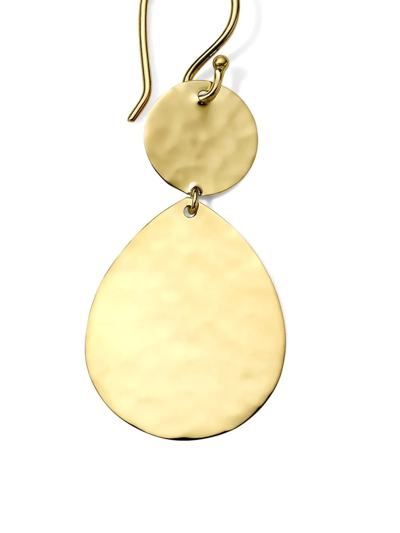 Shop Ippolita 18kt Yellow Gold Classico Crinkle Snowman Earrings