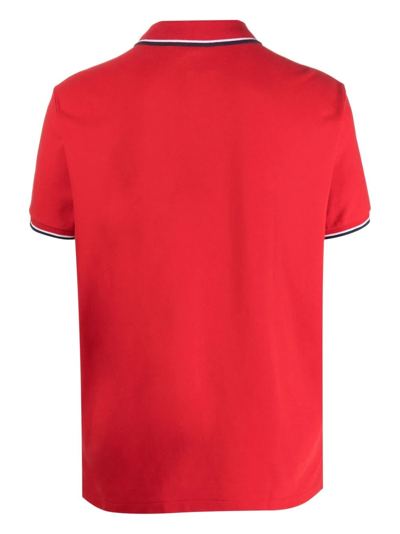 Shop Polo Ralph Lauren Embroidered Polo Shirt In Rot