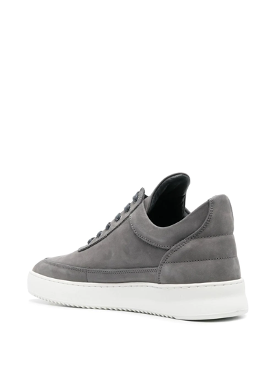 Filling Pieces Low Top Ripple Suede Low-top Trainers In Grau