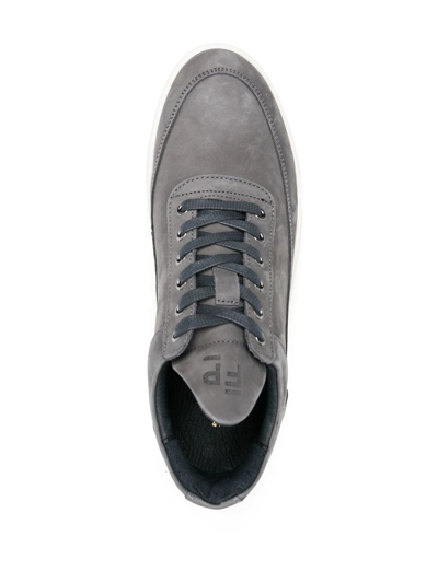 Filling Pieces Low Top Ripple Suede Low-top Trainers In Grau