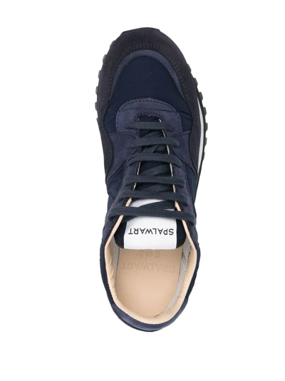Shop Spalwart Logo Low-top Sneakers In Blau