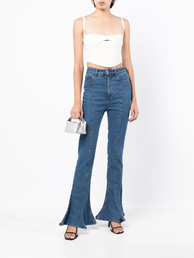 Eéra Tiny Moon Shoulder Bag In Silber