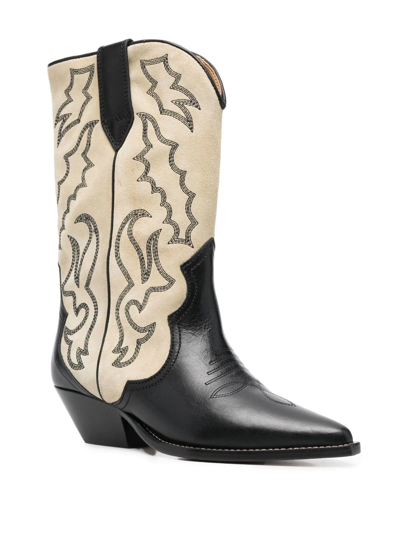 Shop Isabel Marant Duerto Cowboy Knee-length Boots In Black
