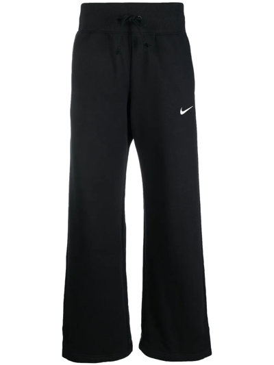 Shop Nike Wide-leg Track Pants In Schwarz