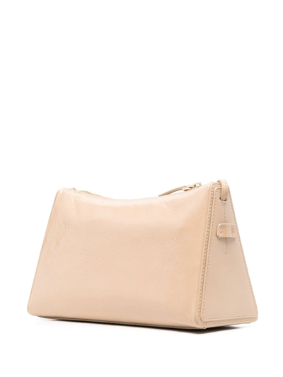Manu Atelier Prism Leather Tote Bag In Neutrals
