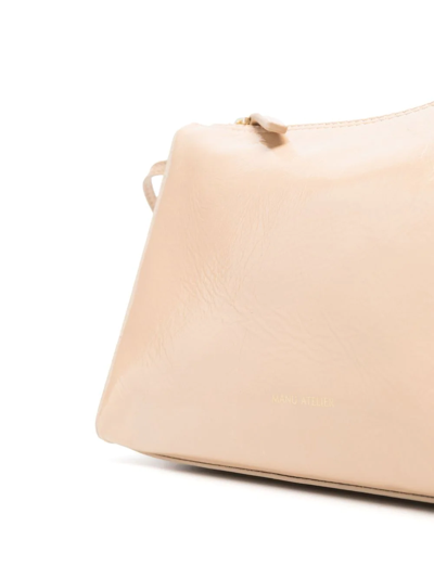 Manu Atelier Prism Leather Tote Bag In Neutrals
