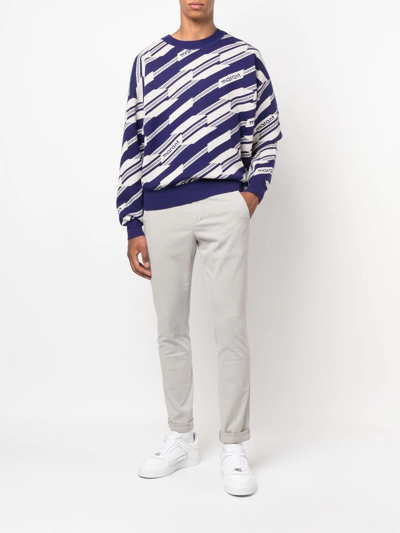 Dondup Slim-cut Chino Trousers In Grau