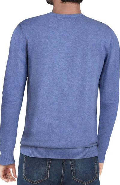 X-ray Xray Crewneck Knit Sweater In Heather Blue
