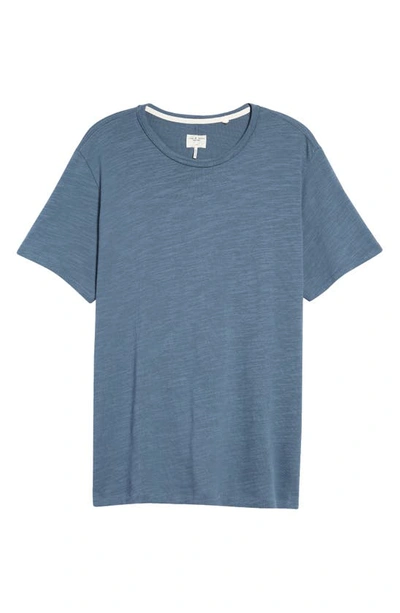 Shop Rag & Bone Classic Flame Slub Cotton T-shirt In Blue