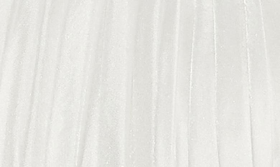 Mac Duggal Pleated Criss Cross Cut-out Halter Neck Gown In White