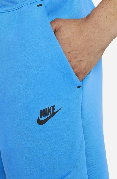 Shop Nike Tech Fleece Jogger Sweatpants In Light Photo Blue/ Black