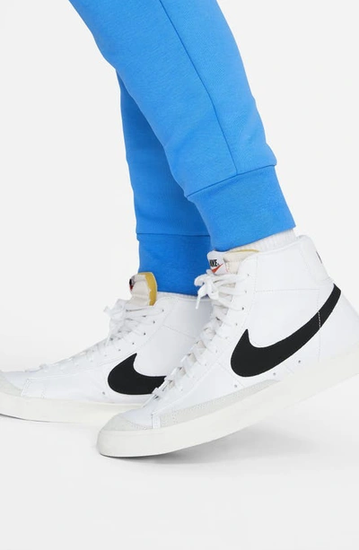 Shop Nike Tech Fleece Jogger Sweatpants In Light Photo Blue/ Black