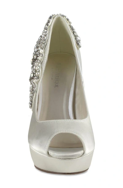 Shop Paradox London Pink Indulgence Embellished Pump In Ivory