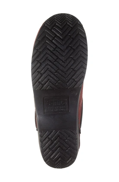 Sanita Professional Leather Clog In Port