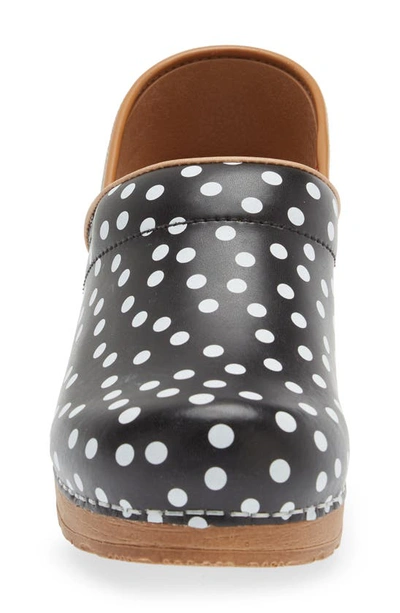 Shop Sanita Roxbury Polka Dot Clog In Black