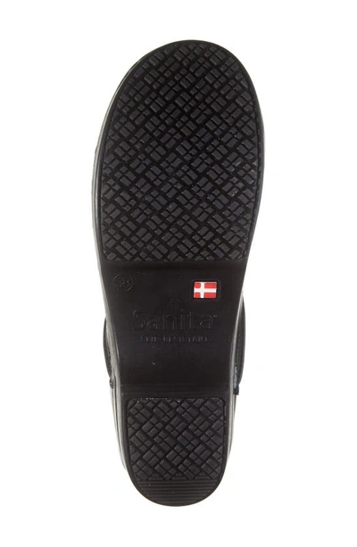 Sanita Aubrey Leather Clog In Black 002