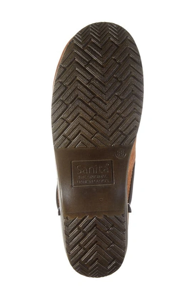 Sanita Errol Leather Clog In Cognac