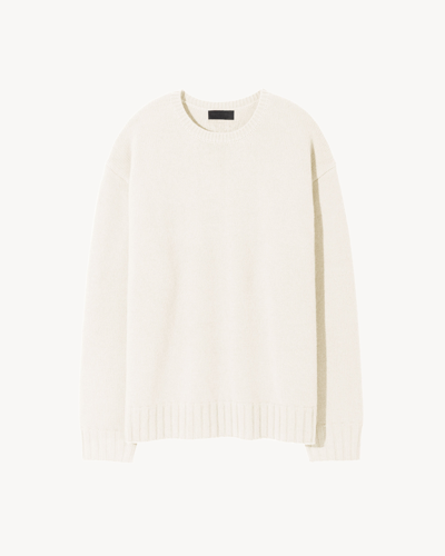 Shop Nili Lotan Boynton Cashmere Sweater In Ivory