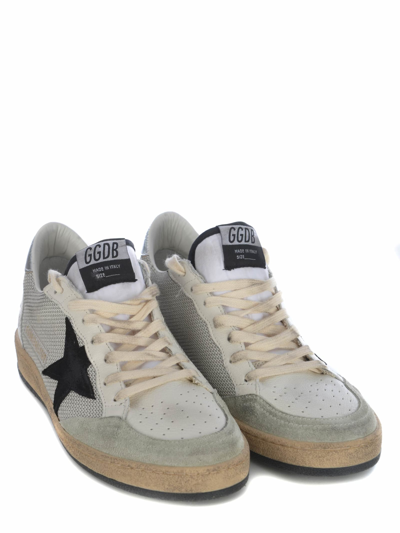 Shop Golden Goose Sneakers  Ball Star In Leather In Bianco