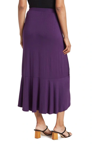 Go Couture Wrap Midi Skirt In Rhodonite