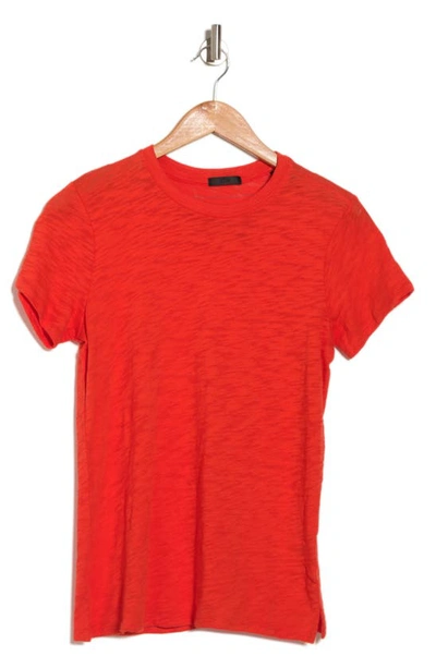Shop Atm Anthony Thomas Melillo Schoolboy Cotton Crewneck T-shirt In Grenadine/red