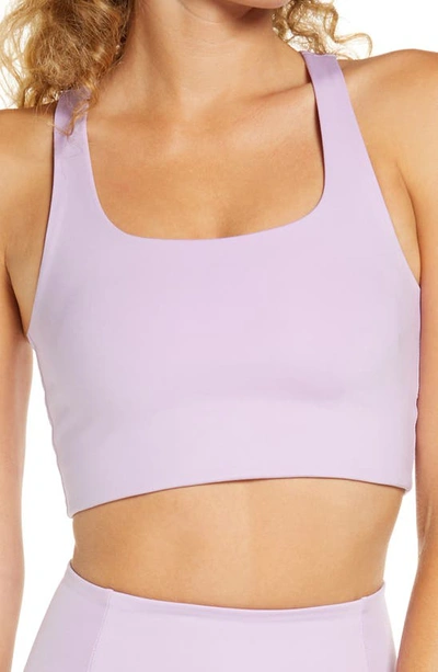 Shop Girlfriend Collective Paloma Sports Bra In Lilac