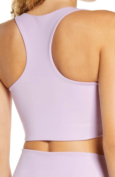 Shop Girlfriend Collective Paloma Sports Bra In Lilac