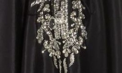 Ranee's Embellished Halter Maxi Dress In Black