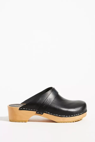 Shop Swedish Hasbeens Husband Clogs In Black