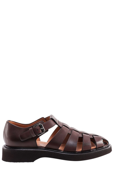Shop Church's Hove Buckle Sandals In Brown
