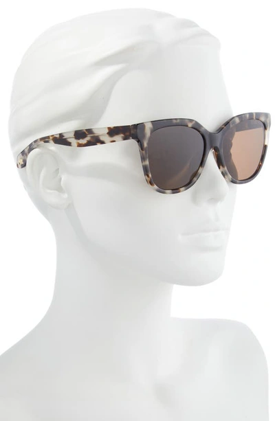 Shop Mohala Eyewear Pikake 57mm Medium Bridge Wide Width Polarized Cat Eye Sunglasses In Havana Tortoise