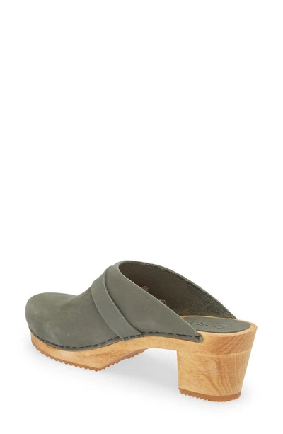 Shop Sanita Manuella Leather Clog In 043 Khaki