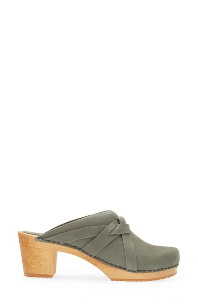 Shop Sanita Manuella Leather Clog In 043 Khaki