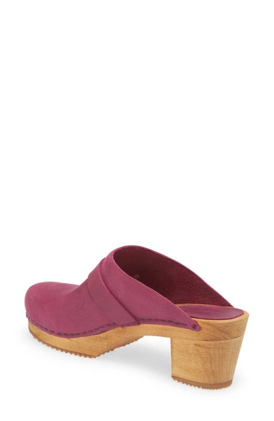 Sanita Manuella Leather Clog In 013 Pink